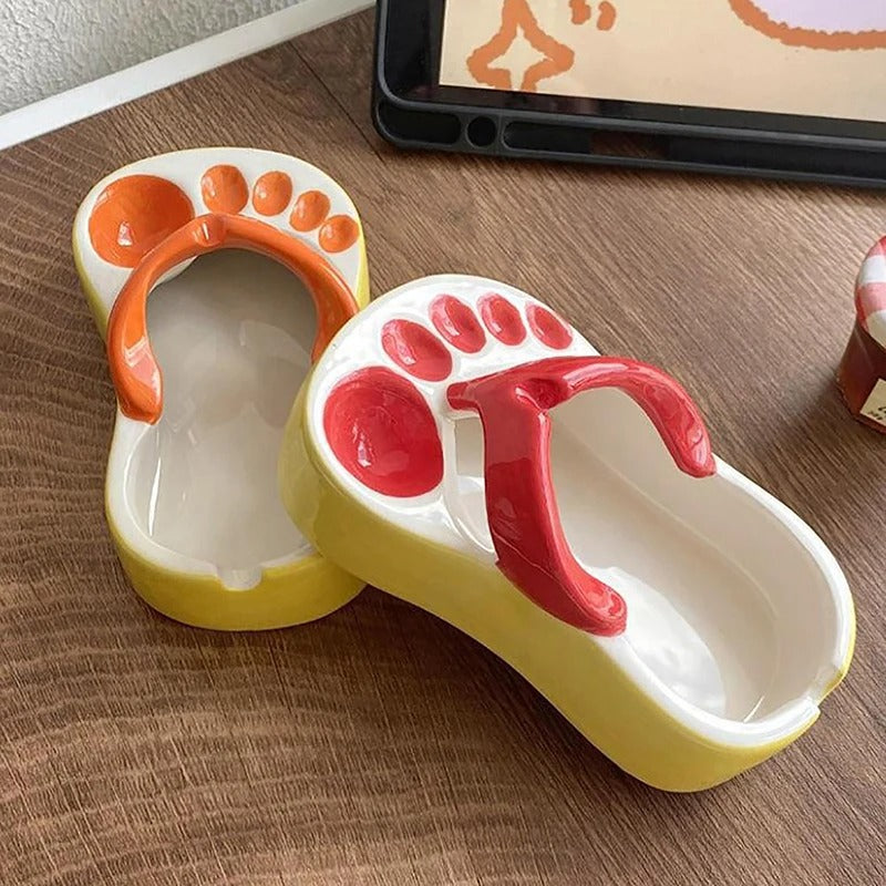 Ceramic Flip Flop Saucer
